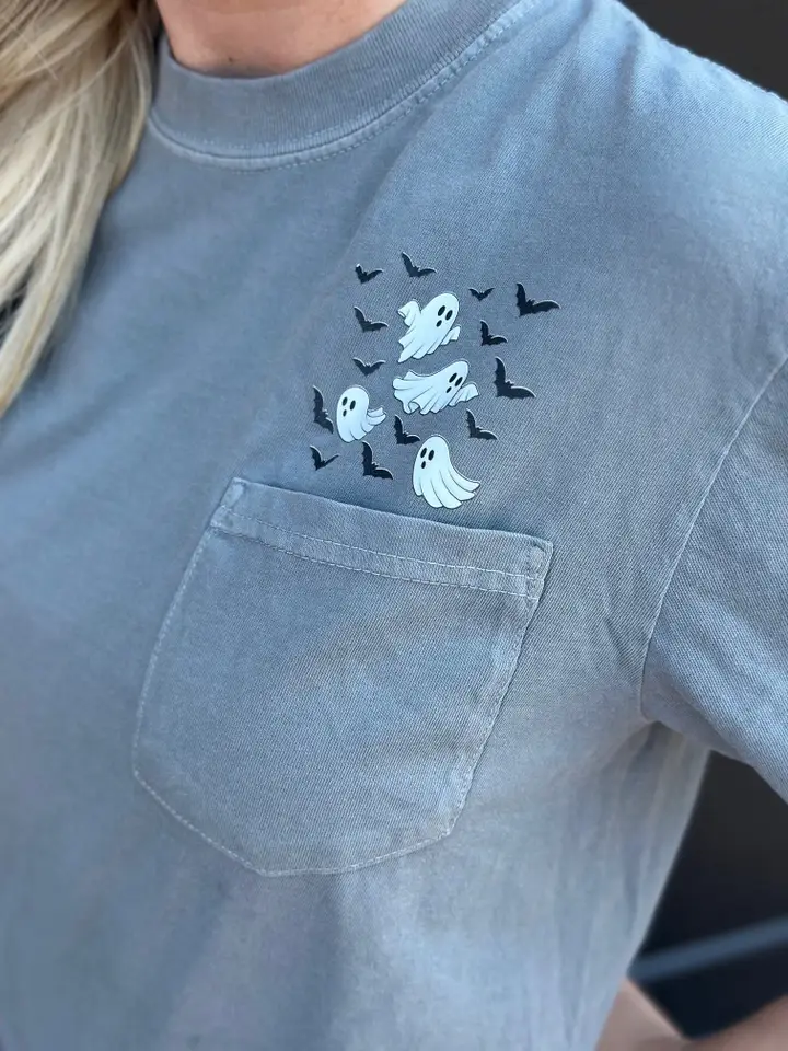 Ghosts & Bats Pocket Tee